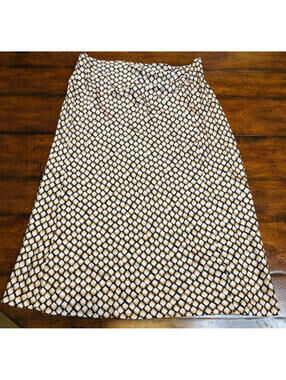 Status by Chenault Ruched Side Midi Skirt - Geometric Print, Size Medium